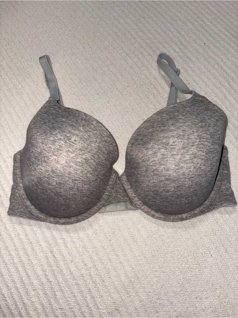 PINK Victoria's Secret Heather Gray Lightly Lined T-Shirt Bra 34DD (34E)